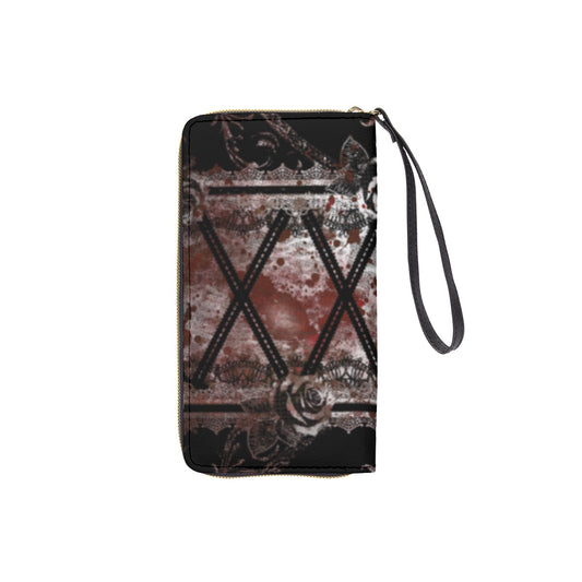 Sang et Dentelle Long Wallet With Strap