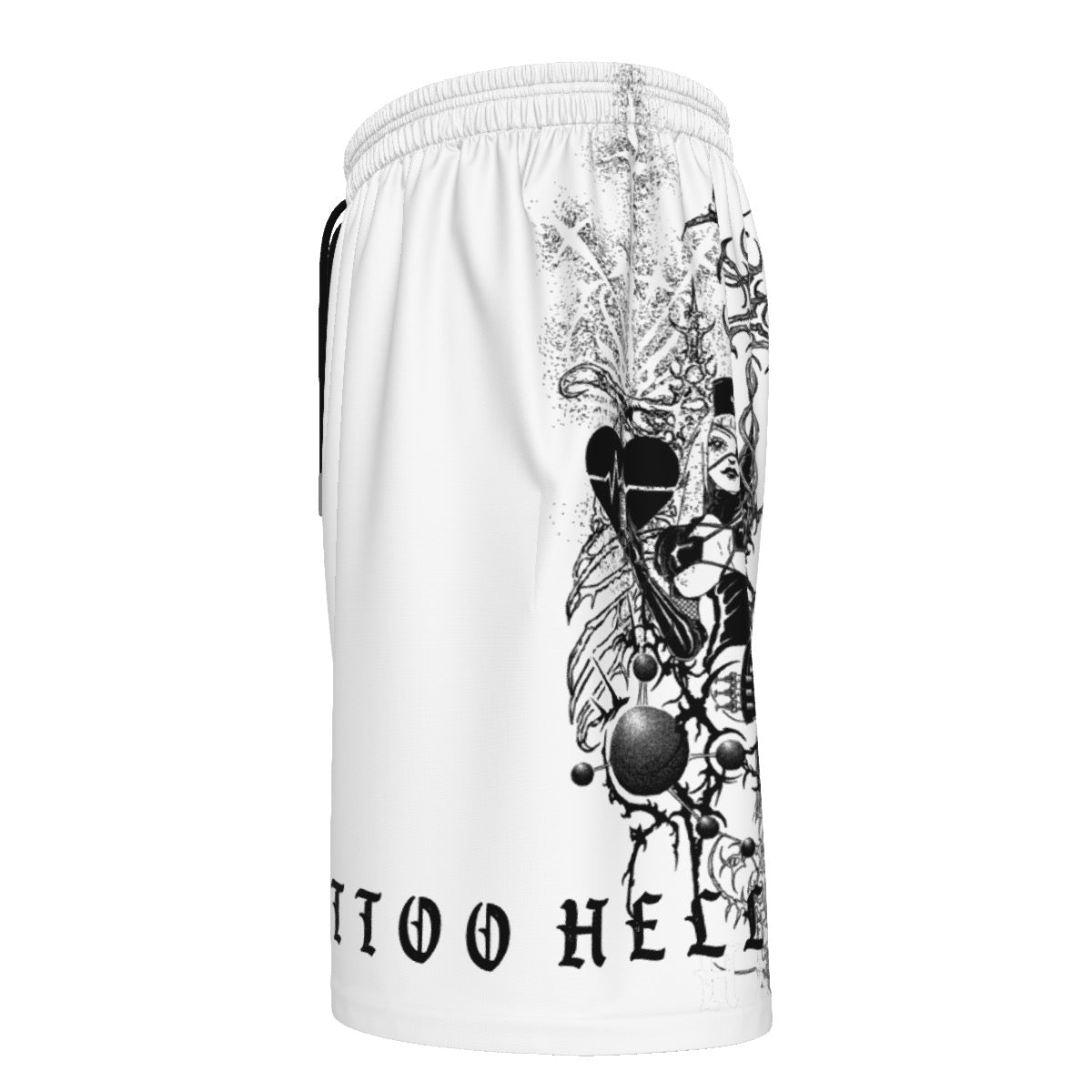 White Sigil Nurse Beach Shorts