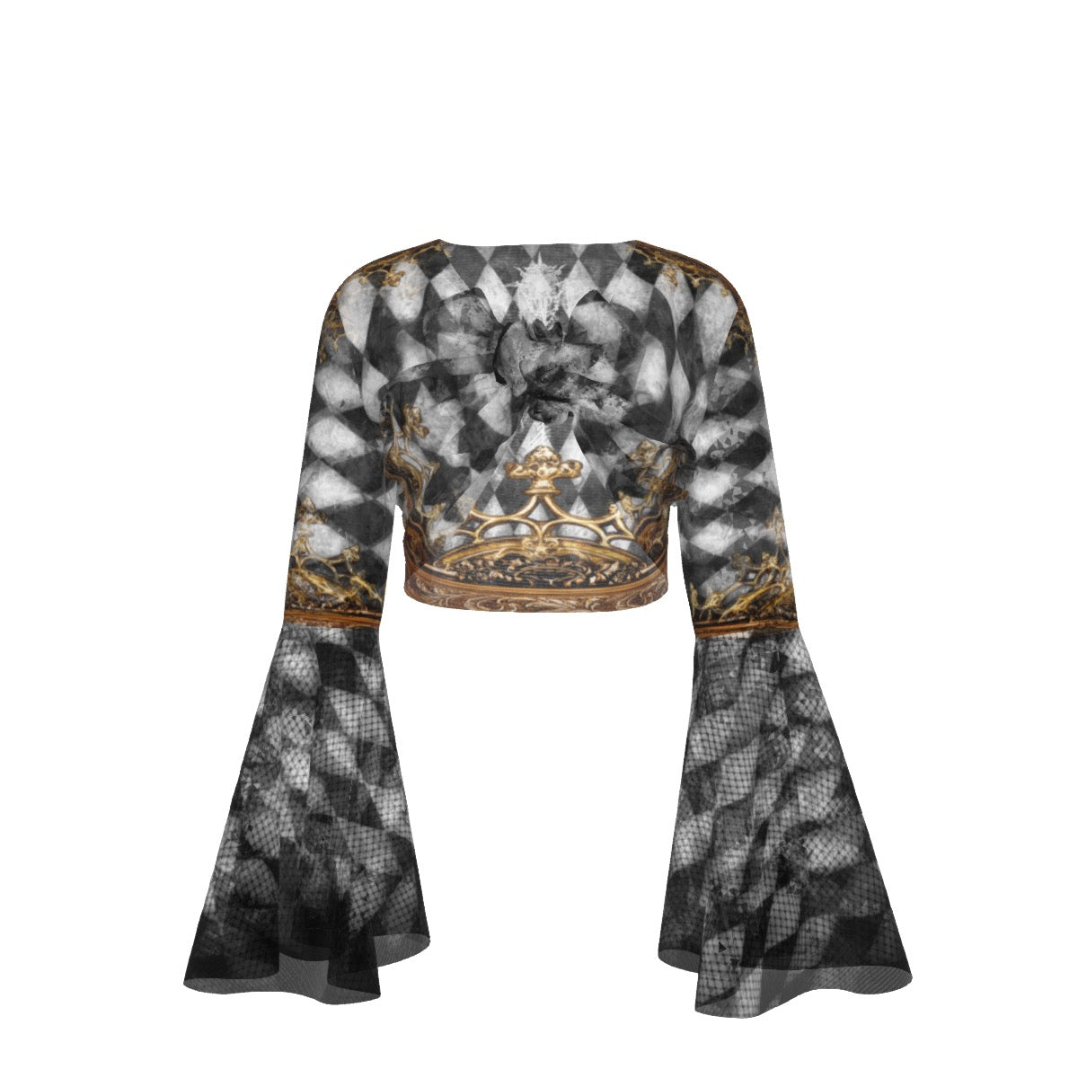Baroque Diamond Sheer Bell Wrap