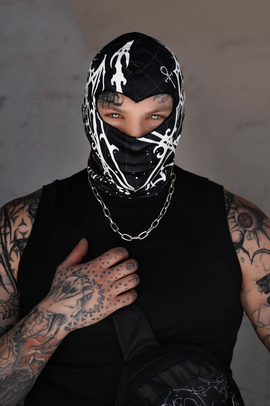Magick Sigil Balaclava Face Mask [Black]