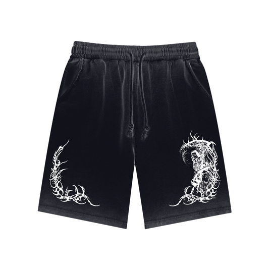 Faith Reaper Sigil Reverse Dyed Sweatshorts