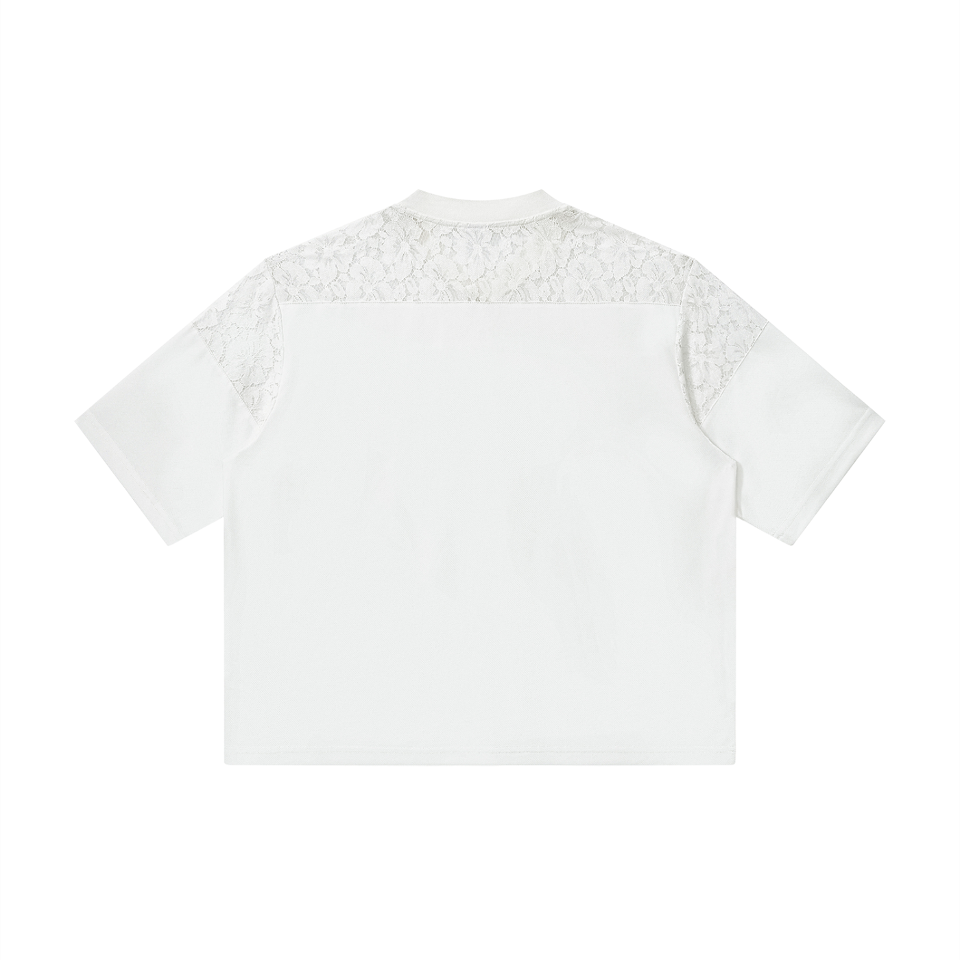 Des-Prayer Lace V-Neck T-Shirt