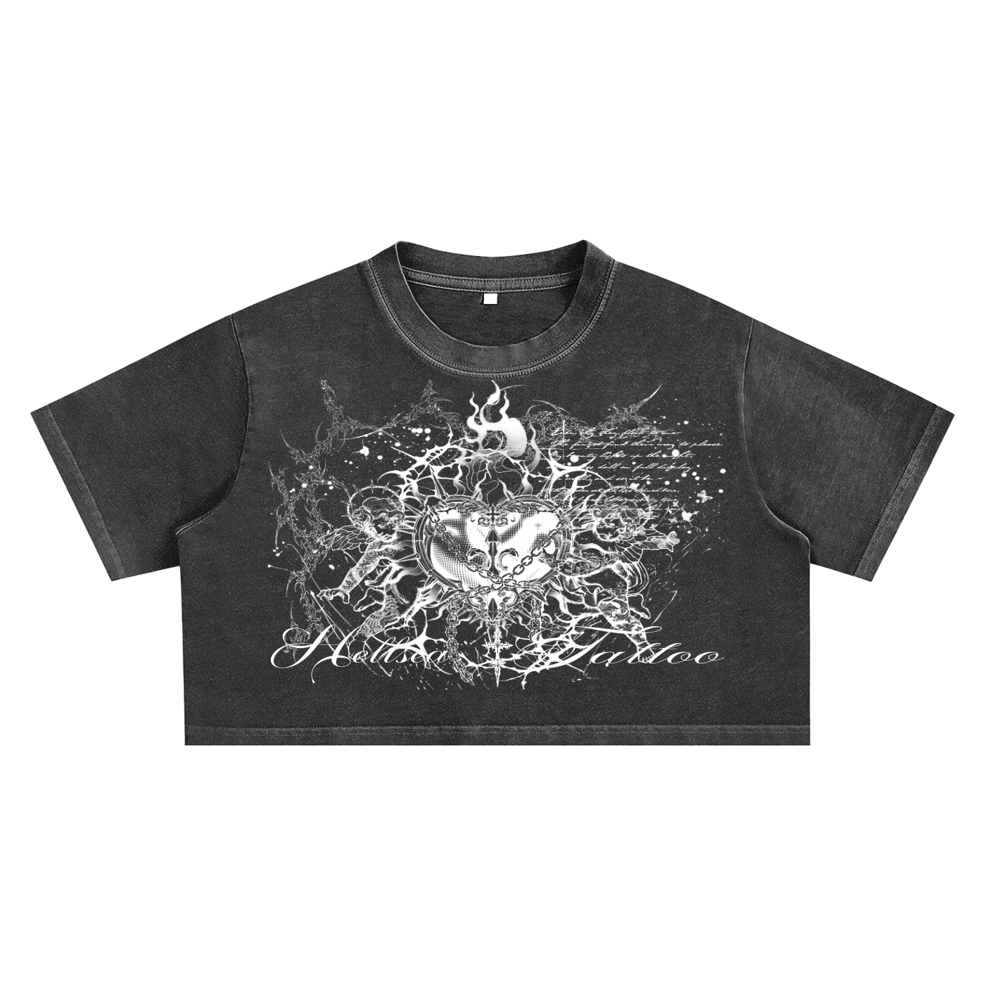 True Love Snow Washed Crop Top