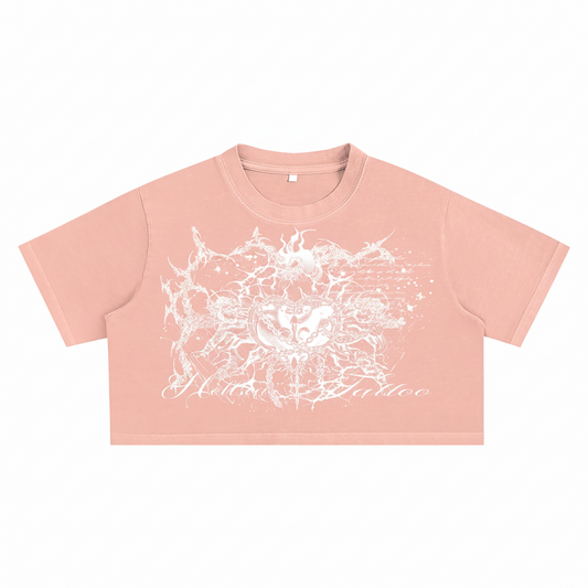 True Love Snow Washed Crop Top