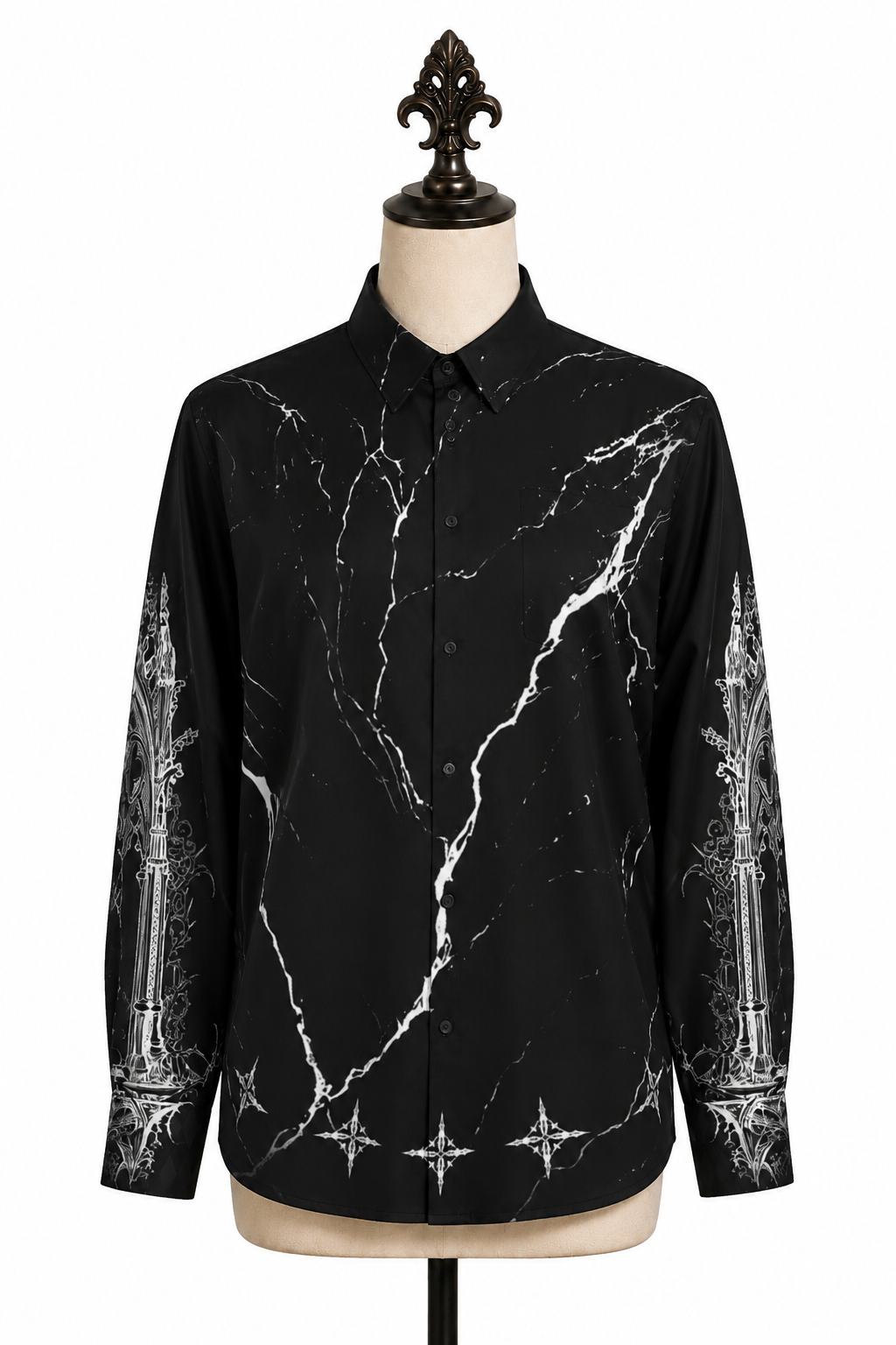Obsidian Vampire Cathedral Long Sleeve Shirt