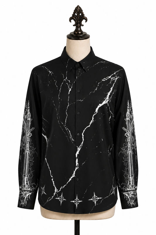 Obsidian Vampire Cathedral Long Sleeve Shirt