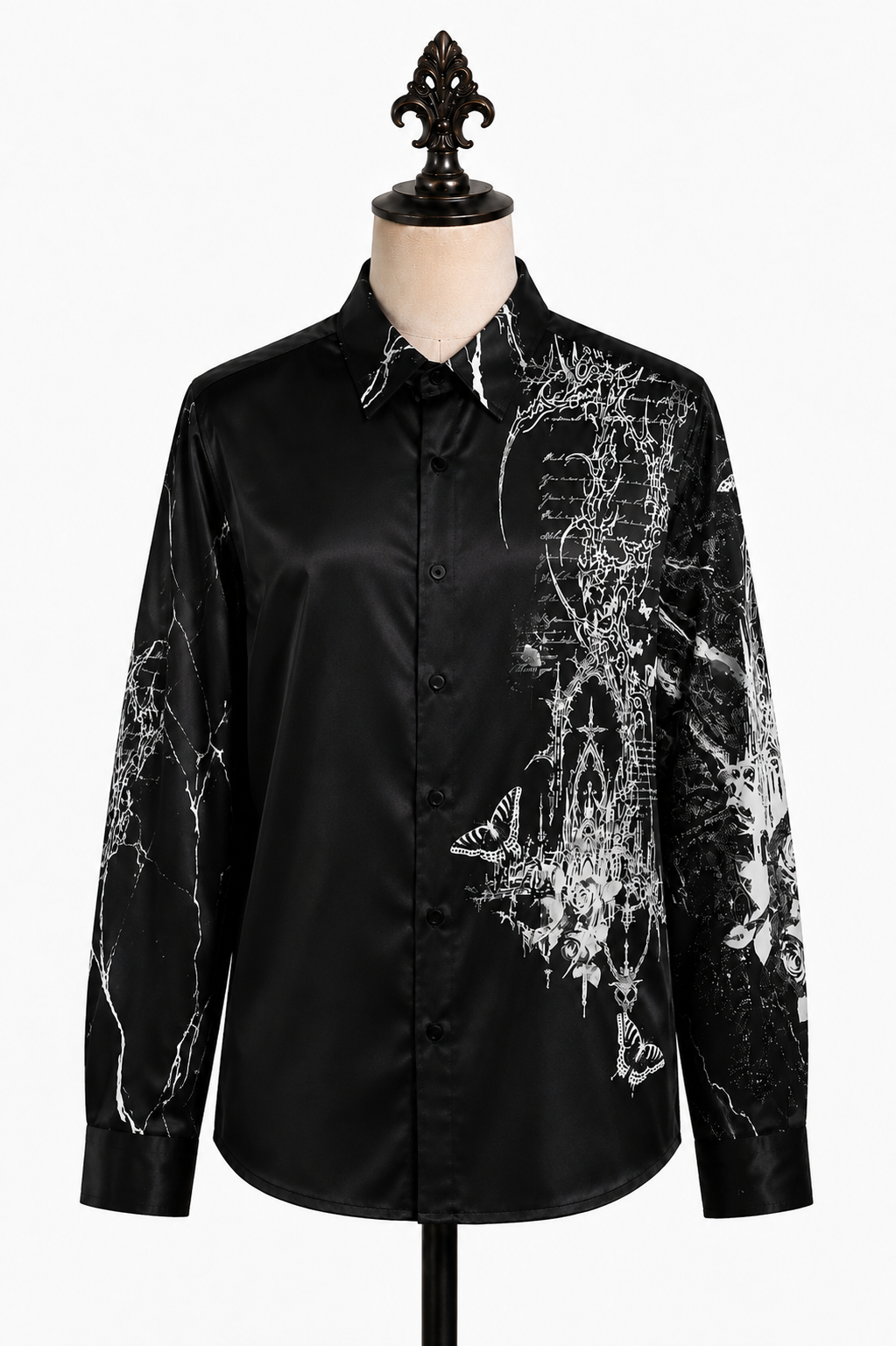 Vein et Verse Silk Long-Sleeved Shirt