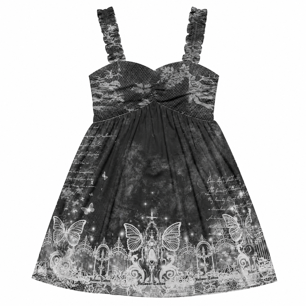 Dark Daydream Chiffon Dress