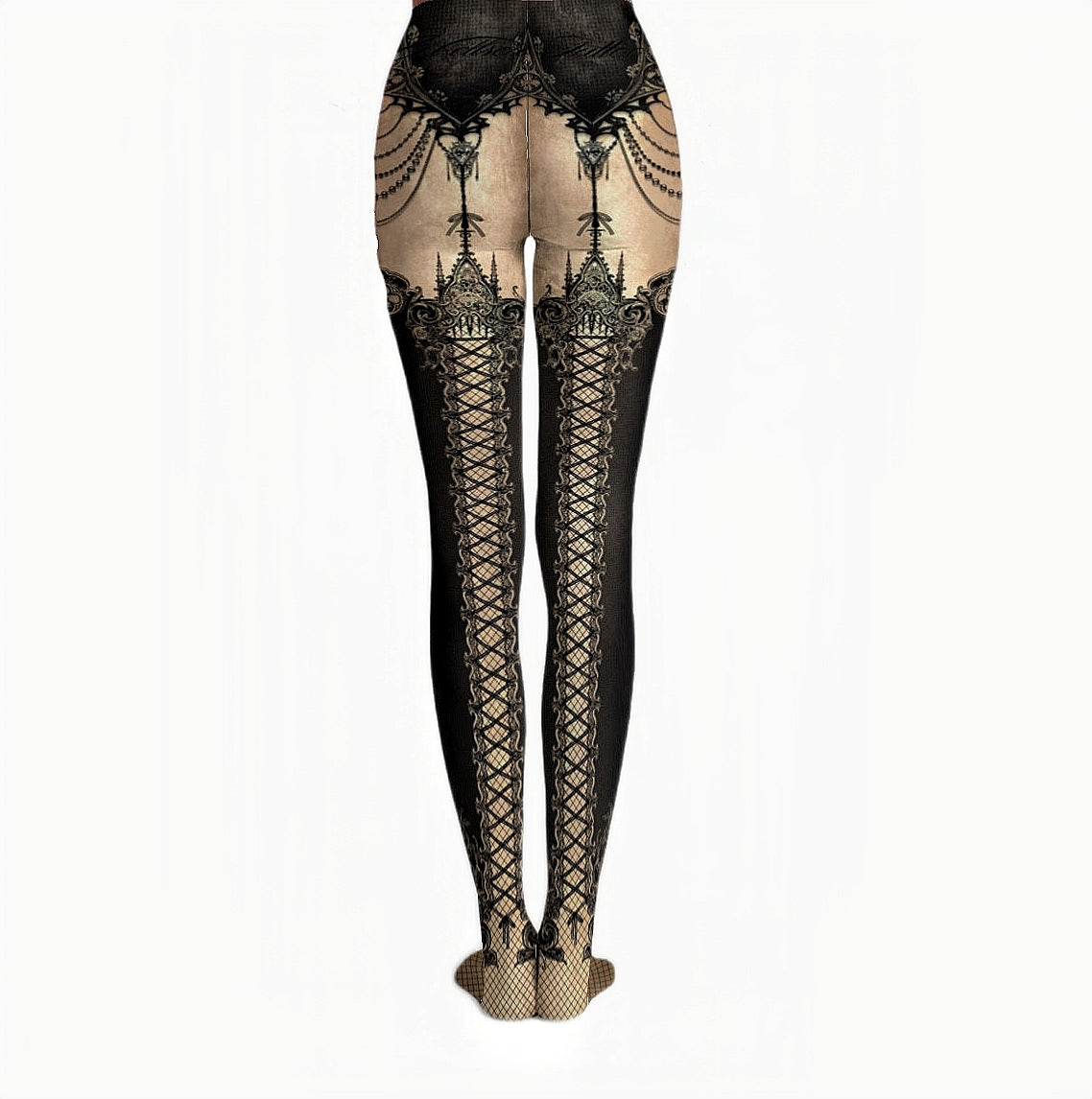 Élise Illustrated Tights Light