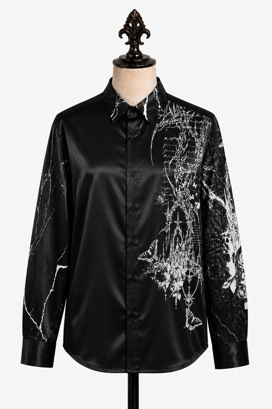 Vein et Verse Silk Long-Sleeved Shirt