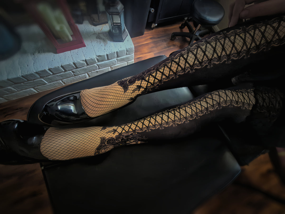 Élise Illustrated Tights Light
